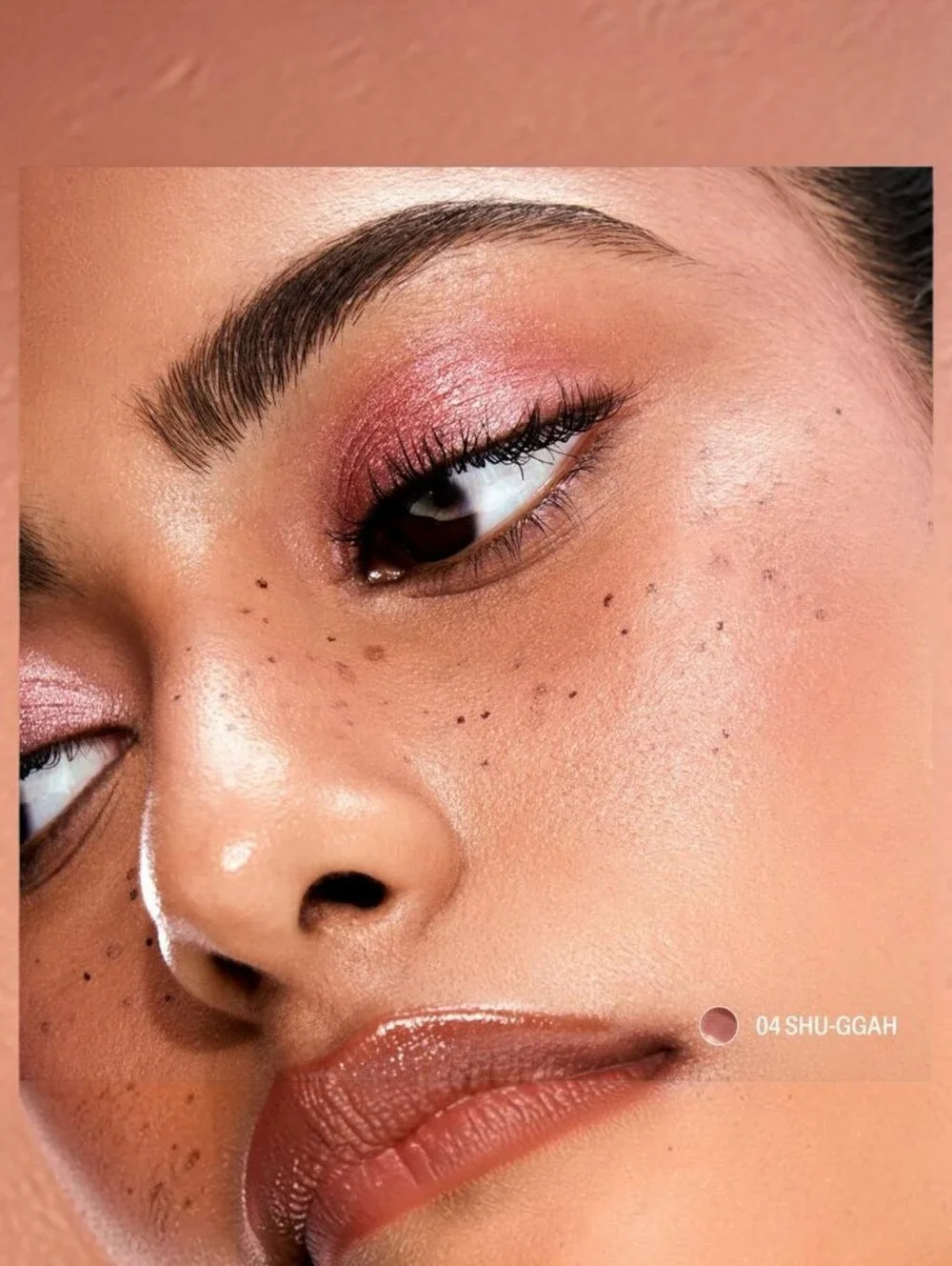 Sacheu Liquid Eyeshadoe Shu-ggah Shimmering Rose Pink Sparkle K-Beauty NEW